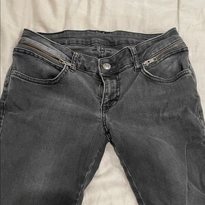 Anine Bing Charcoal Skinny Jeans